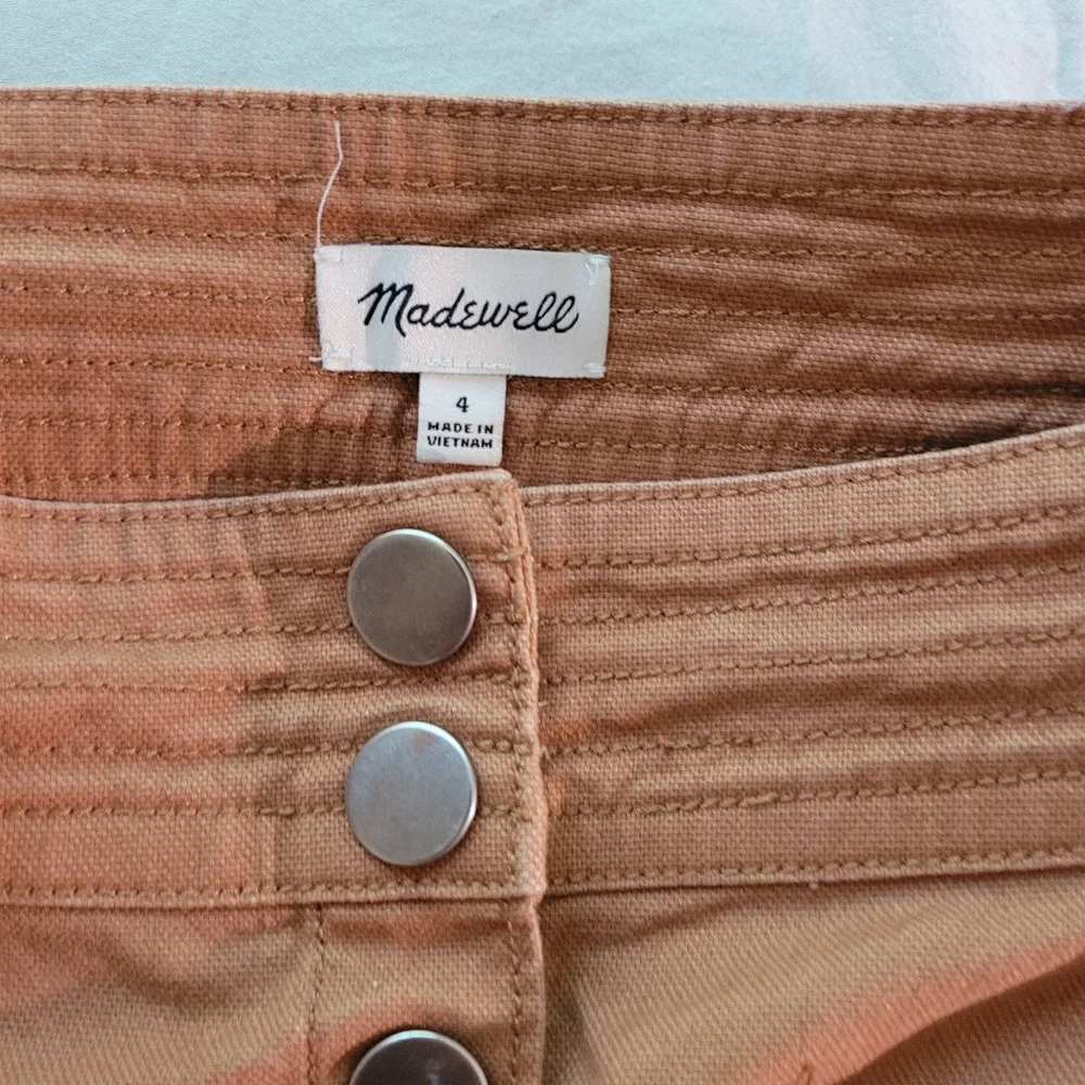Madewell tan high waisted button front skirt - Picture 11 of 11